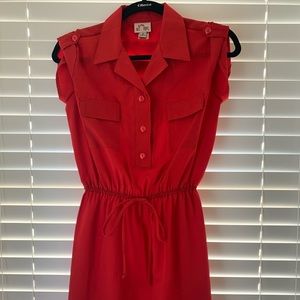 Red Shirt Dress